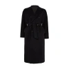 Max Mara Madame Double Breast Wool Blend Coat In Black