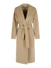 Max Mara Madame Virgin Wool And  Cashmere Coat In Gray