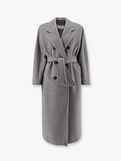 Max Mara Madame Virgin Wool And Cashmere Coat In Gray