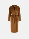 Max Mara Madame' Virgin Wool And Cashmere Leather Coat