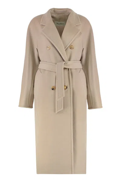 Max Mara Madame Wool And Cashmere Coat In Animal Print