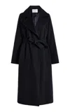 Max Mara Madame Wool-cashmere Coat In Blue