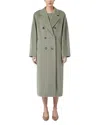 Max Mara Madame Wool Cashmere Oversized Coat In Green