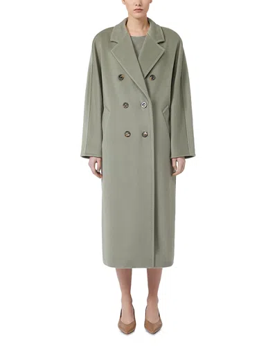 Max Mara Madame Wool Cashmere Oversized Coat In Green