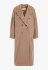 Max Mara Madame Wool Coat In Multi