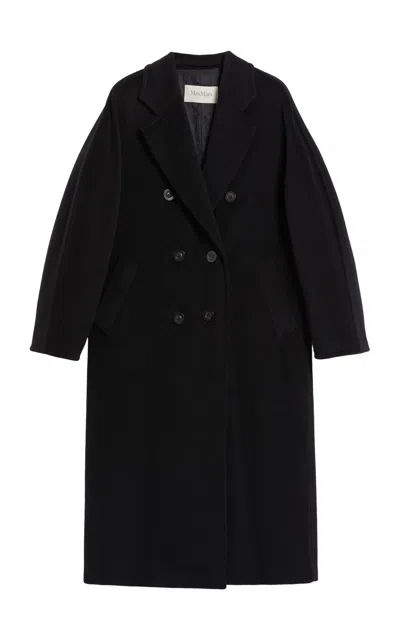 Max Mara Madame Wool Coat In Black