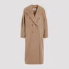 Max Mara Madame Wool Coat In Brown