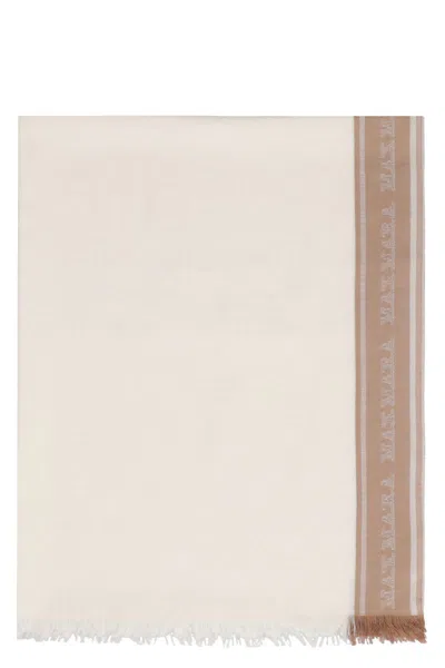Max Mara Madre Cashmere-silk Blend Scarf In Green