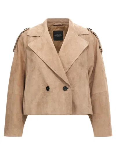 Max Mara 'maga' Trench Coat In Brown
