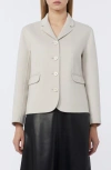Max Mara Magia Wool Jacket In Gray
