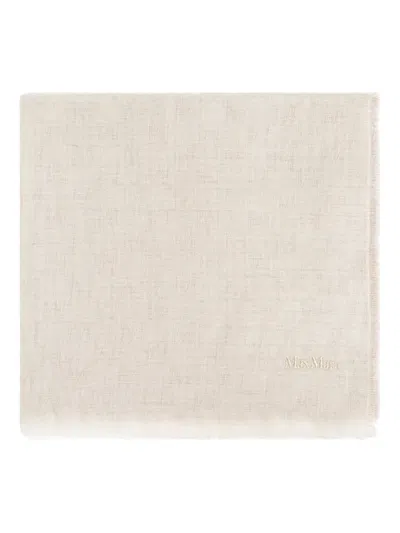 Max Mara Magic-pattern Wool Scarf In Neutral