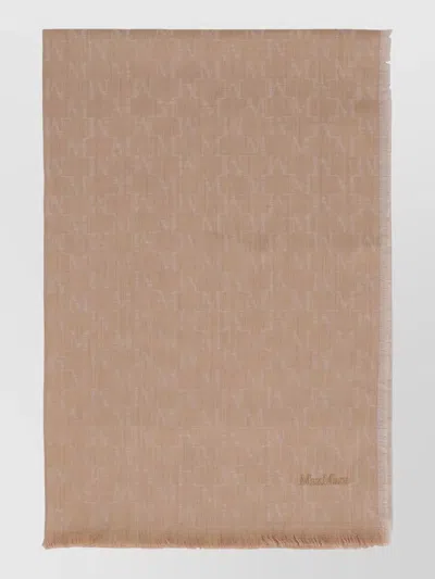 Max Mara Magico Virgin Wool Stole 70x209 Cm In Brown