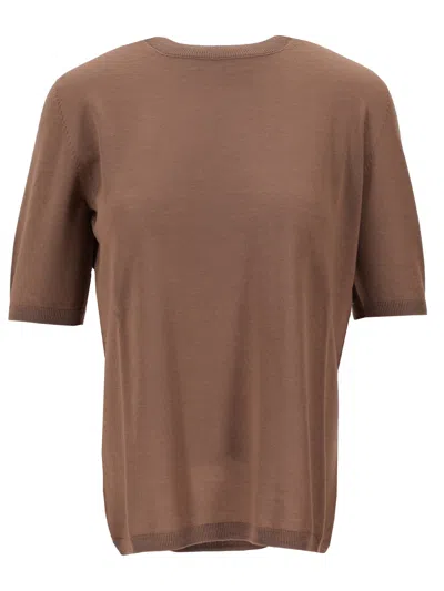 Max Mara Maglia Canottiera 上衣 In Nocciola