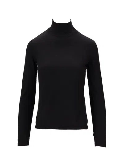 Max Mara Maglia Canottiera Top In Black