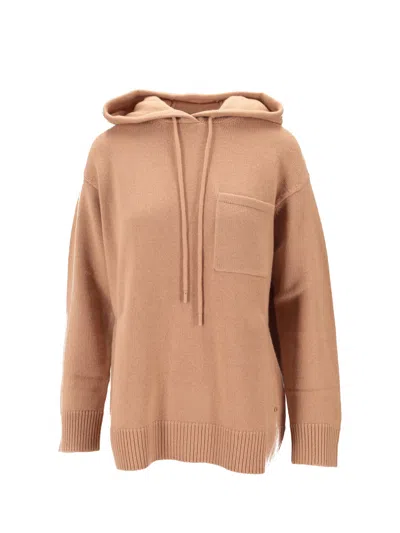 Max Mara Maglia Canottiera Top In Brown
