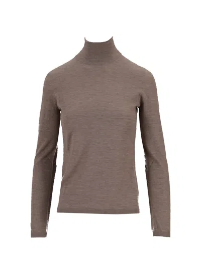Max Mara Maglia Canottiera Top In Brown