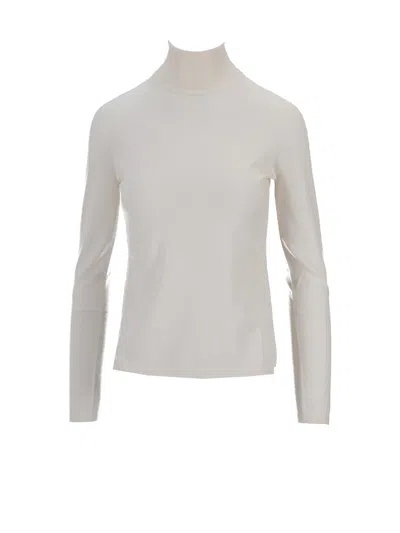 Max Mara Maglia Canottiera Top In White