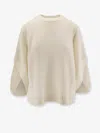 Max Mara Oversized Wool And Cashmere Sweater In Neutral
