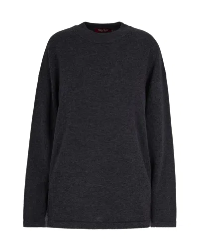 Max Mara Maglia Pisano Antracite In Blue