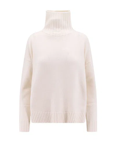 Max Mara Maglia Roll-neck Knitted Jumper In White