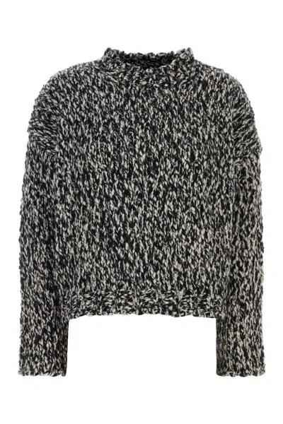 Max Mara Maglione Crine In Misto Lana Bicolor  Donna In Multi