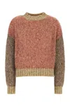 Max Mara Maglione Dionigi In Misto Acrilico Rosso Melangè  Donna