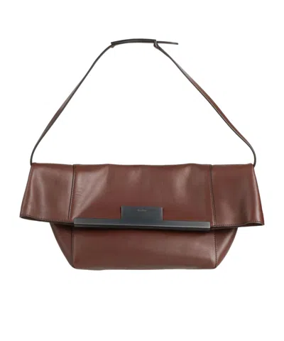 Max Mara Magnetic Fastening Handbag In Blue