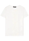 MAX MARA MAGNO FLORAL-EMBROIDERED STRETCH-COTTON T-SHIRT