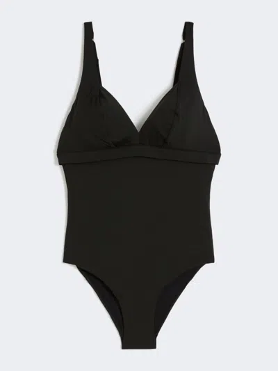 Max Mara Maillot De Bain Une Pièce En Jersey Stretch In Black