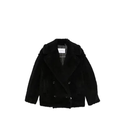 Max Mara Malcuno Double-breasted Jacket In Black