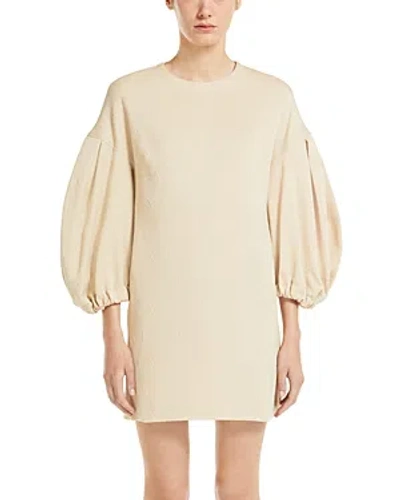 Max Mara Malia Mini Dress In Avorio