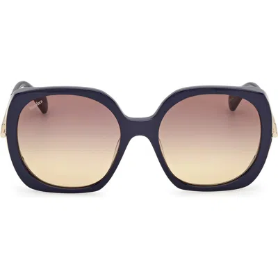 MAX MARA MAX MARA MALIBU 58MM GRADIENT BUTTERFLY SUNGLASSES