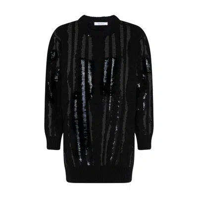 Max Mara Mambo Mini Knitted Dress In Black