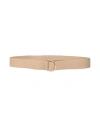 Max Mara Man Belt Beige Size M Cow Leather In Beige