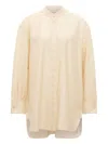 Max Mara Mandarin-collar Shirt In Neutral