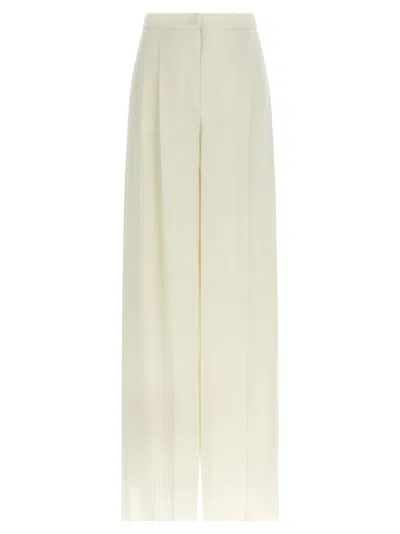 Max Mara White Manetta Pants In Neutral