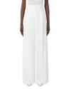 Max Mara Manetta Wide-leg Relaxed Pants In White