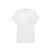 Max Mara Mango Logo Embroidered Cotton T-shirt