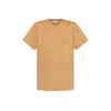 Max Mara Clay-coloured Cotton T-shirt With Logo In Neutral
