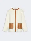 Max Mara Studio Mstcomica Short Coat White In White