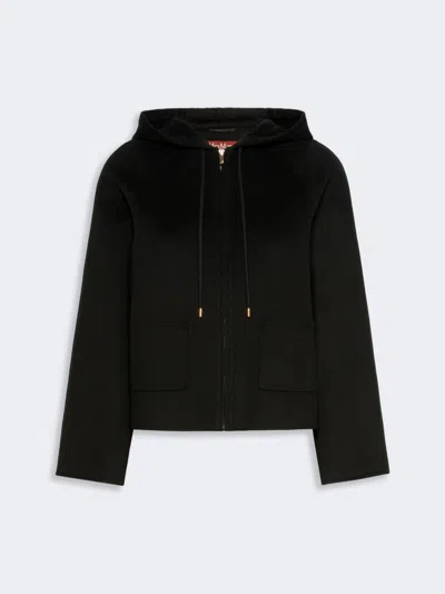 Max Mara Long-sleeved Casual Jacket In Black