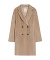 Max Mara Manteau Mi-long En Laine Et Alpaga In Multi