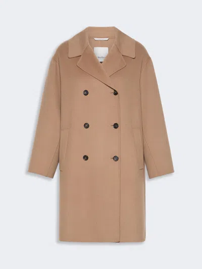 Max Mara Manteau Mi-long À Double Boutonnage En Laine In Neutral