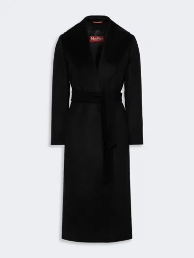 Max Mara Manteau Peignoir En Laine In Black