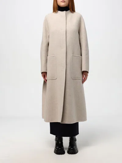 Max Mara Cashmere Collarless Coat In Braun