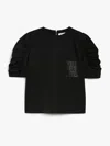 Max Mara Technical-jersey T-shirt In Black