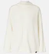 Max Mara Mantide Cashmere Turtleneck Sweater In White