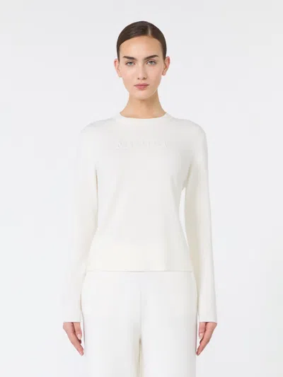 Max Mara Manto Sweater In White