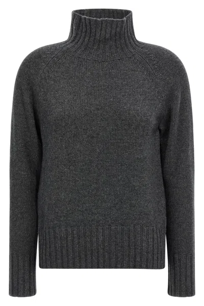 Max Mara 'mantova' Turtleneck Sweater In Gray