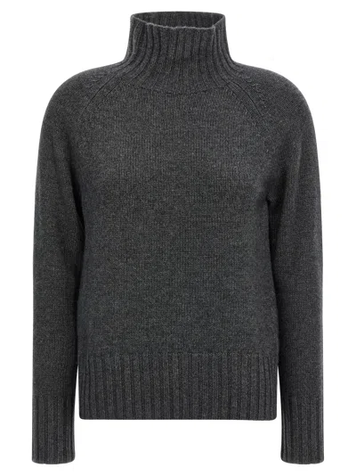 Max Mara 's 'mantova' Turtleneck Sweater In Gray